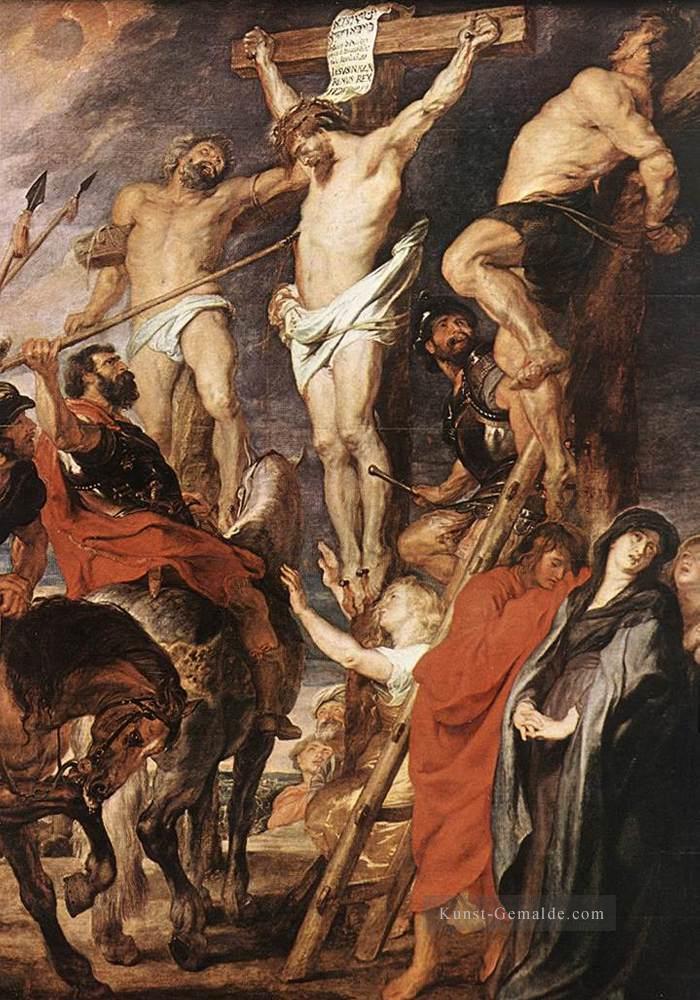 Christus am Kreuz zwischen den zwei Dieben Barock Peter Paul Rubens Ölgemälde